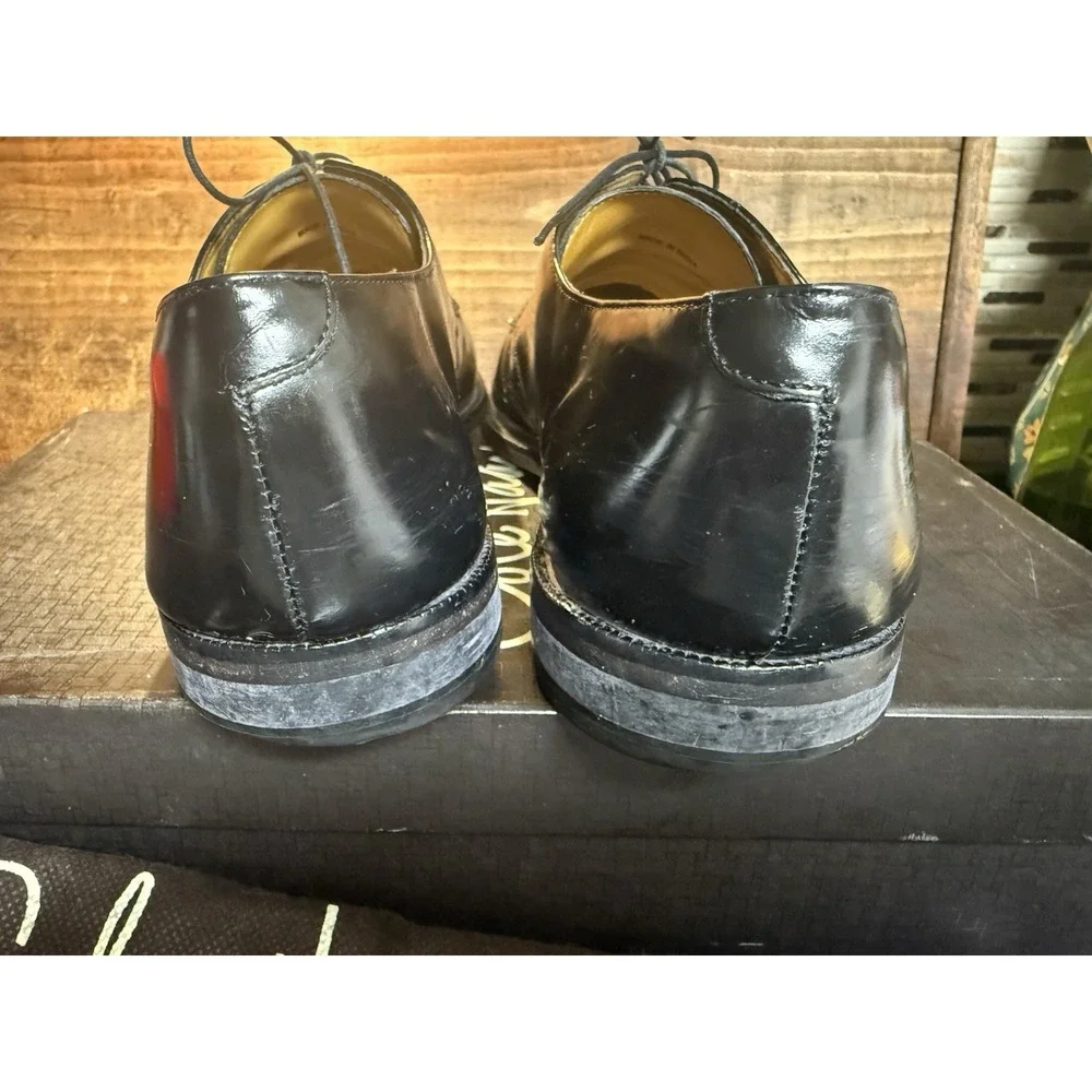 Vintage Cole Haan Black Leather Split Toe Oxford Dress Shoes 10-1/2D Made in USA